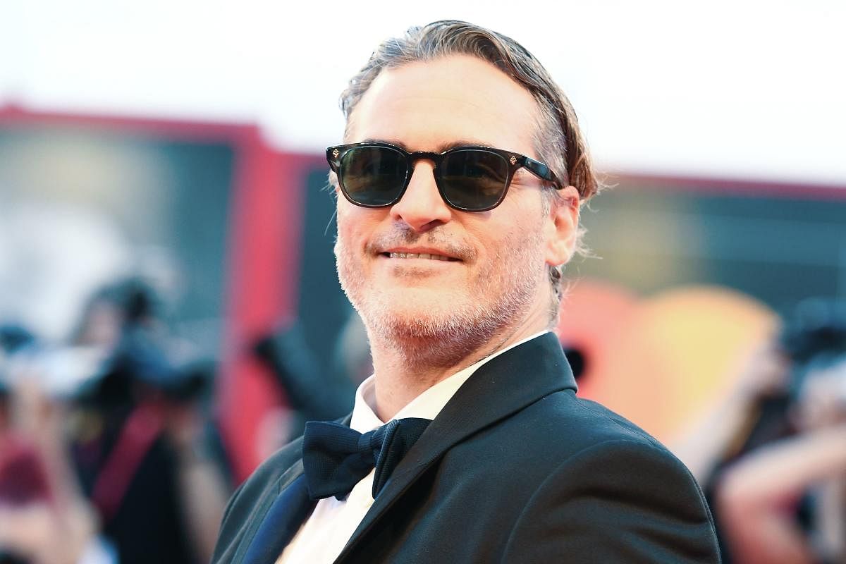 US actor Joaquin Phoenix arrives for the screening of the film "Joker" on August 31, 2019, presented in competition during the 76th Venice Film Festival at Venice Lido. Photo by AFP