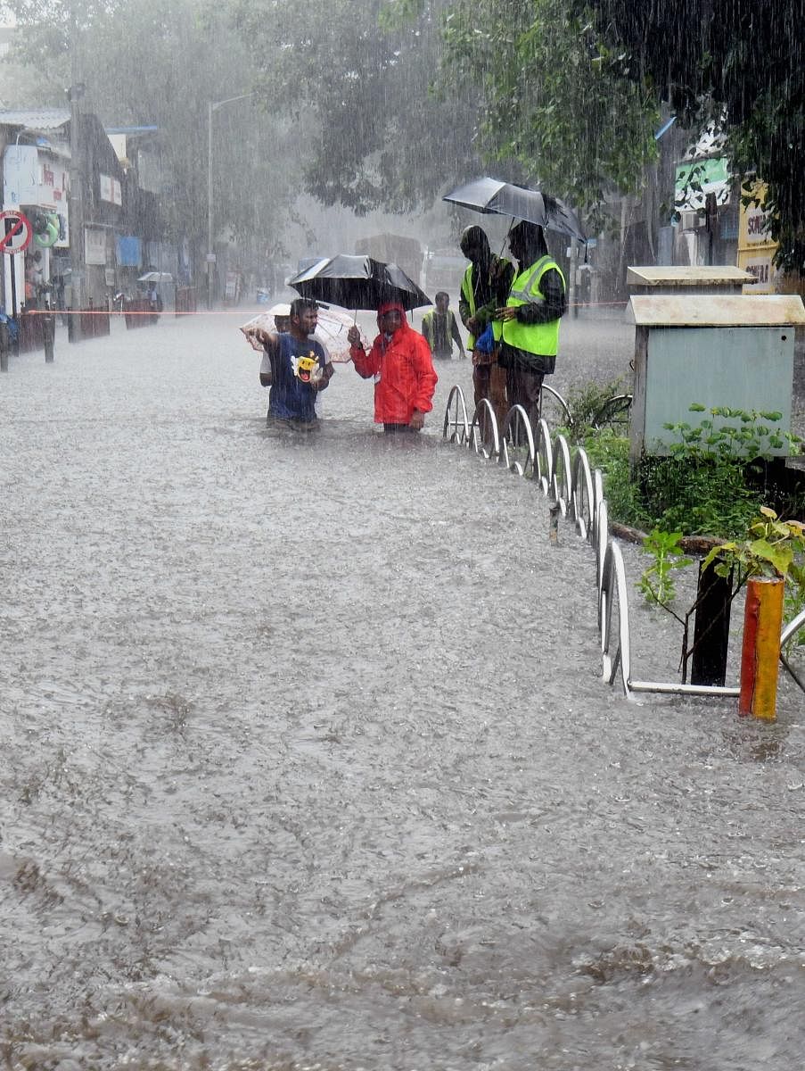 Waterlogged streets, Maharashtra. 
