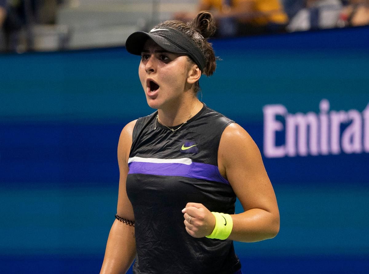 Andreescu, a 19-year-old from suburban Toronto, downed 25th seed Mertens 3-6, 6-2, 6-3 to book a Thursday clash against fellow Slam semi-final debutante Bencic. (AFP Photo)