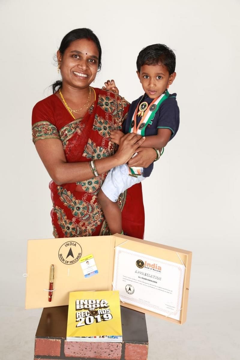 Tarun with his mother Vasanthi Annamalai.