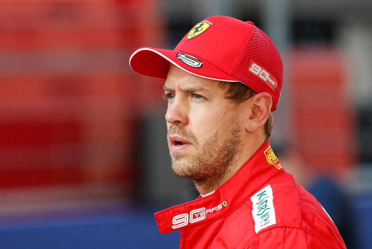 Sebastian Vettel made light of claims that he ignored Ferrari team orders after an engine failure ended his hopes of winning the Russian GP. Reuters Photo