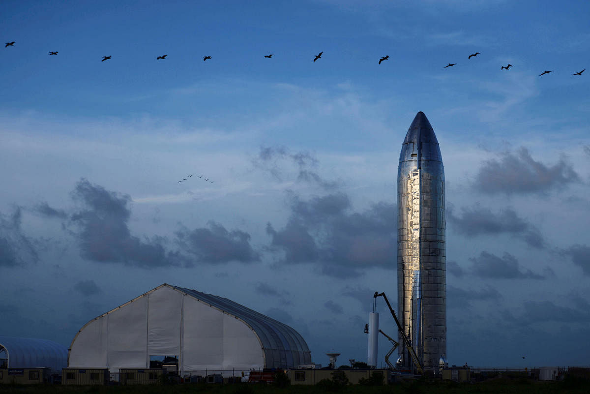 A prototype of SpaceX's Starship spacecraft (Reuters Photo)