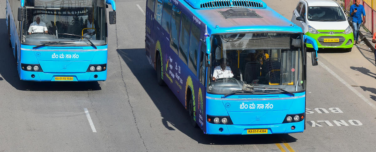 Leo Saldanha, coordinator, Environment Support Group (ESG), questioned the absence of the bus priority lanes in areas like Rajajinagar, Chamarajpet or Bannerghatta Road. DH FILE PHOTO