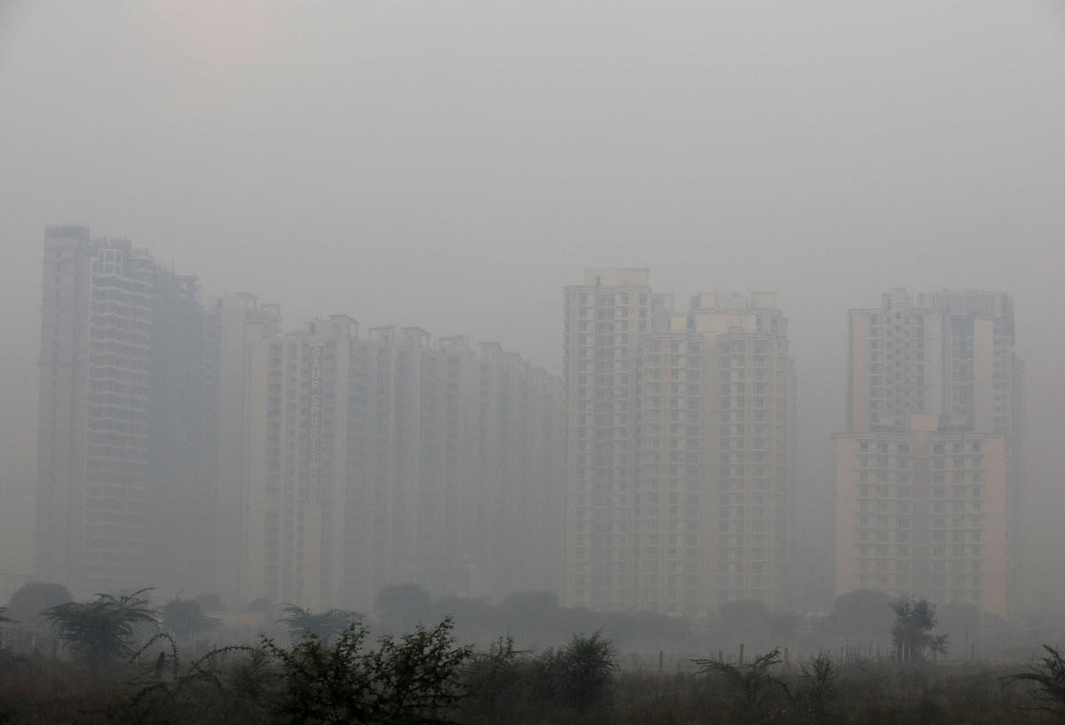 A view of air pollution in Delhi. (Reuters Photo)