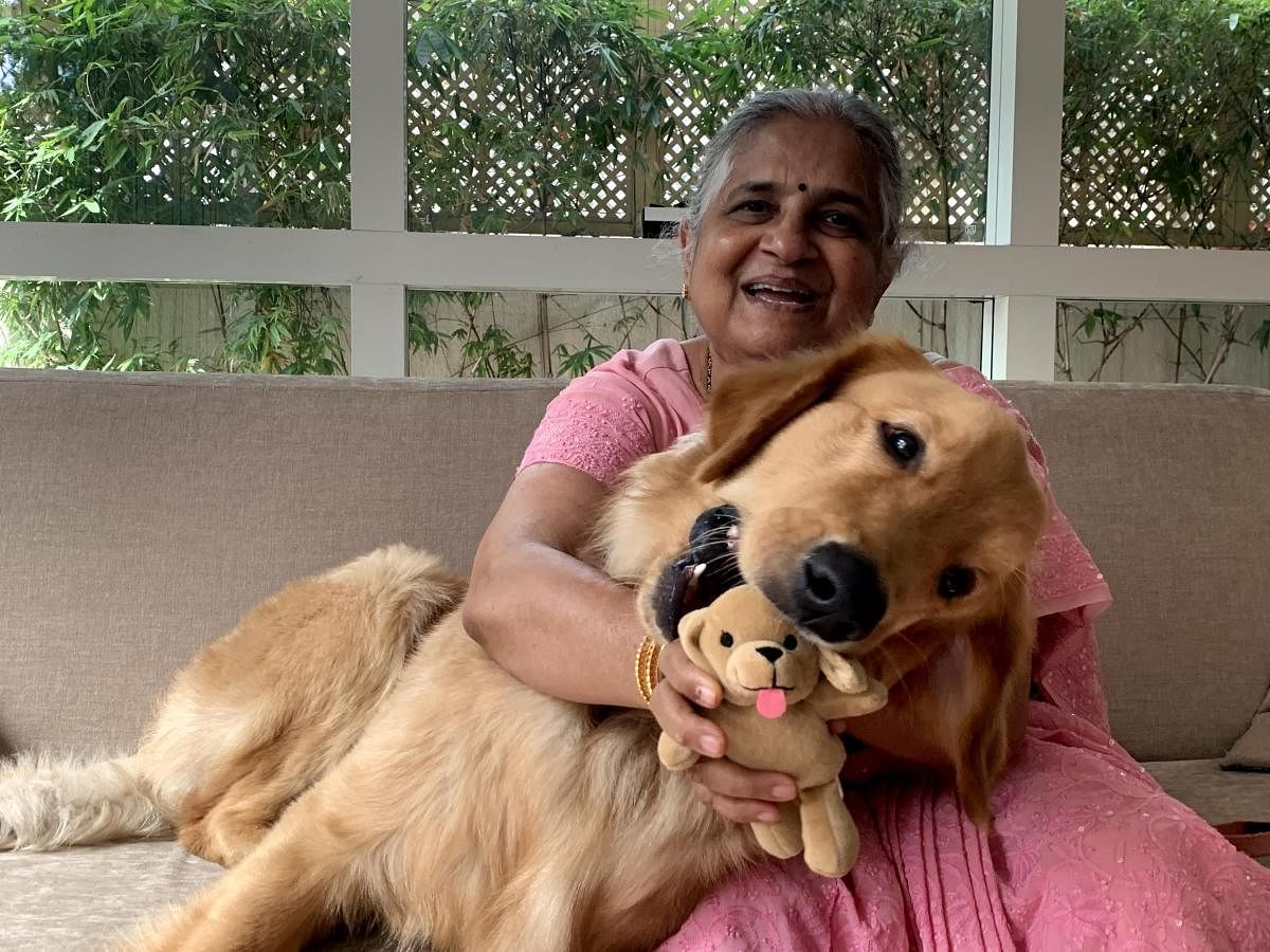The author with her beloved Gopi.