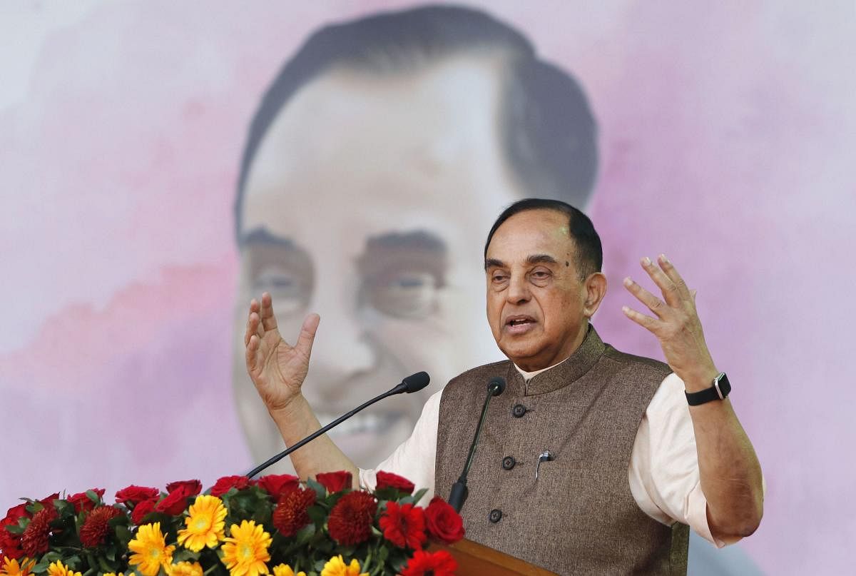 Swamy said that BRI was a wonderful concept, but has affected India as the present proposal passes through the PoK. (PTI Photo)