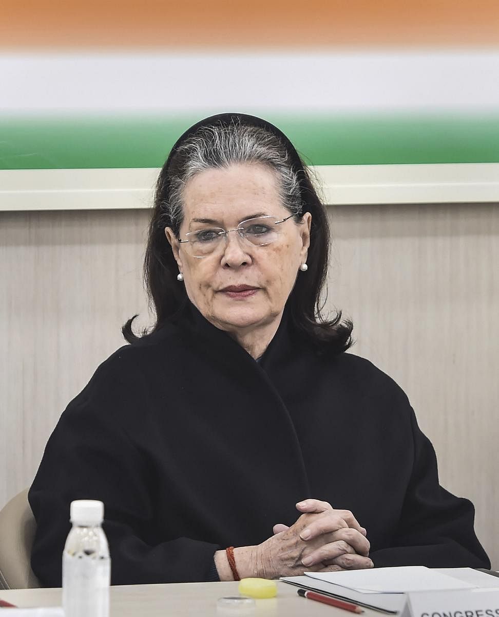 In a meeting with senior leaders of Delhi unit, Congress president Sonia Gandhi on Monday suggested that those active in electoral politics should contest the Assembly polls. Credit: PTI