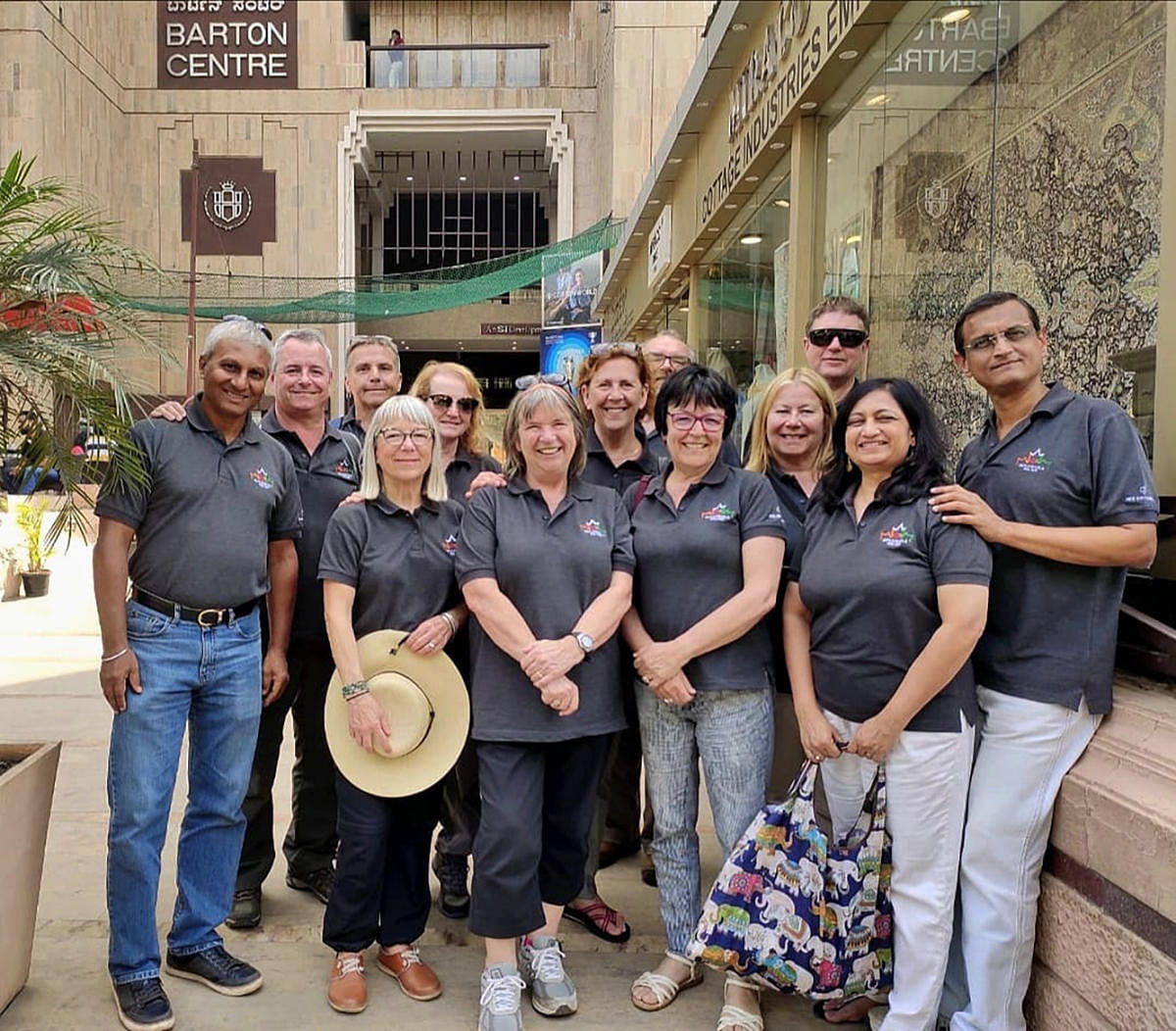 (From left) Dhirendra (President EXPA), Peter Sickles, Stephan, Cindy, Lisa, Caroline, Suzanne, Jeff, Esther, Sue, Russell, Surekha and Kishore (national training coordinator EXPA). 