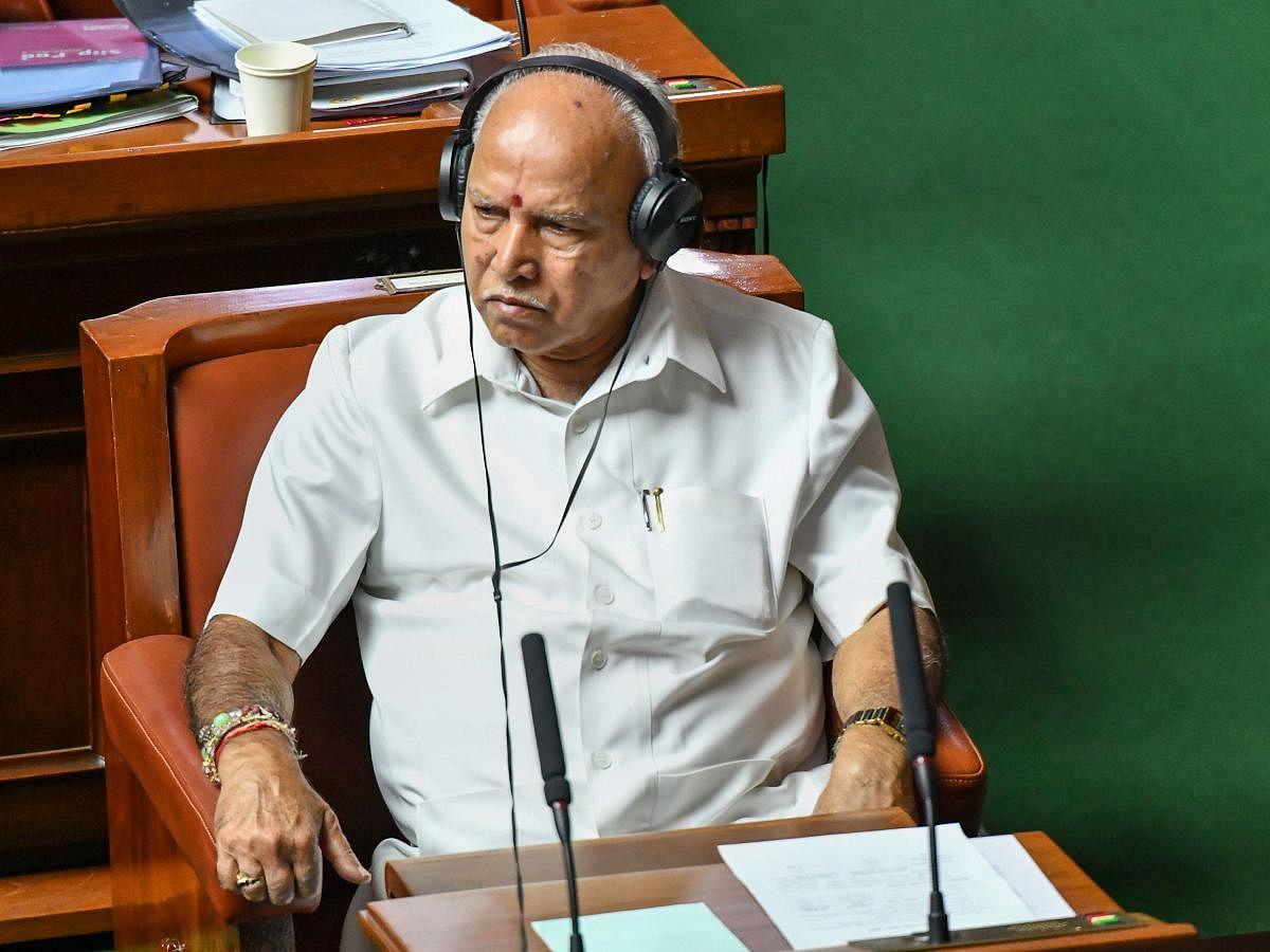 Chief Minister Yediyurappa also faces a major challenge in presenting a budget and indications are that not many new schemes will be announced. (DH File Photo)