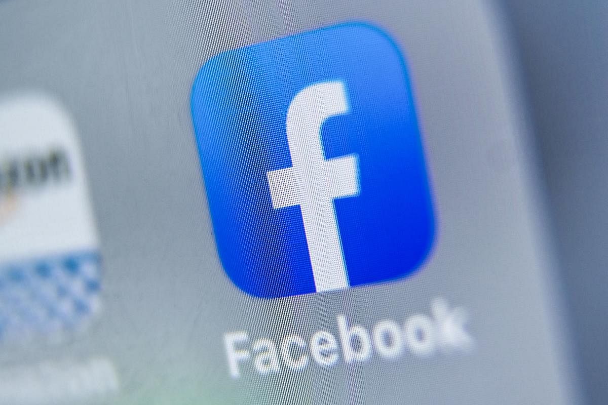 In this file photo taken on August 28, 2019 a picture shows the logo of US online social media and social networking service, Facebook displayed on a tablet in Lille. (AFP Photo)