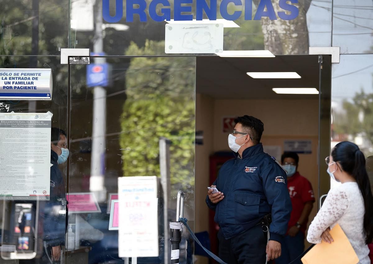 View at the National Institute of Respiratory Diseases in Mexico City on February 29, 2020 as the new coronoavirus, COVID-19, spreads worldwide. (AFP Photo)