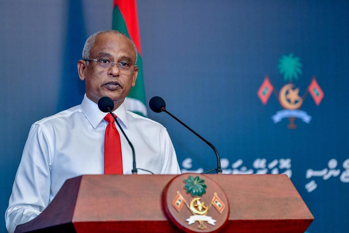 Maldives' President Ibrahim Mohamed Solih (AFP Photo)
