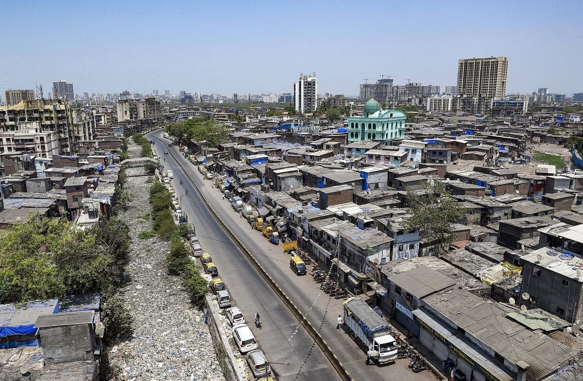 The death of a COVID-19 patient from Mumbai's Dharavi, known as one of the biggest slums in Asia, has exposed its residents to the vulnerability of contracting the viral infection and sparked a fear of its spread in the highly congested area. (PTI Photo)