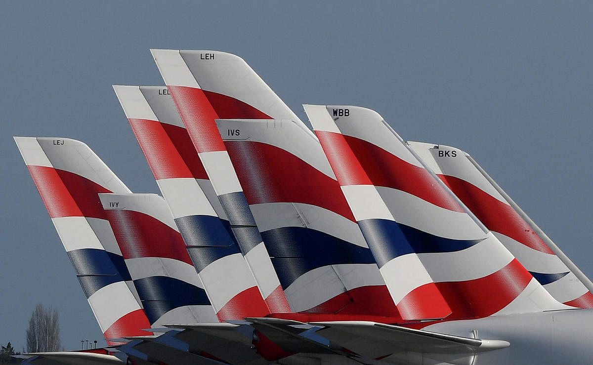 British Airways is to slash up to 12,000 jobs as part of a restructuring forced on the carrier by the fallout from the coronavirus. (Reuters Photo)