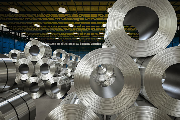 Roll of steel sheet in factory (iStock Photo)