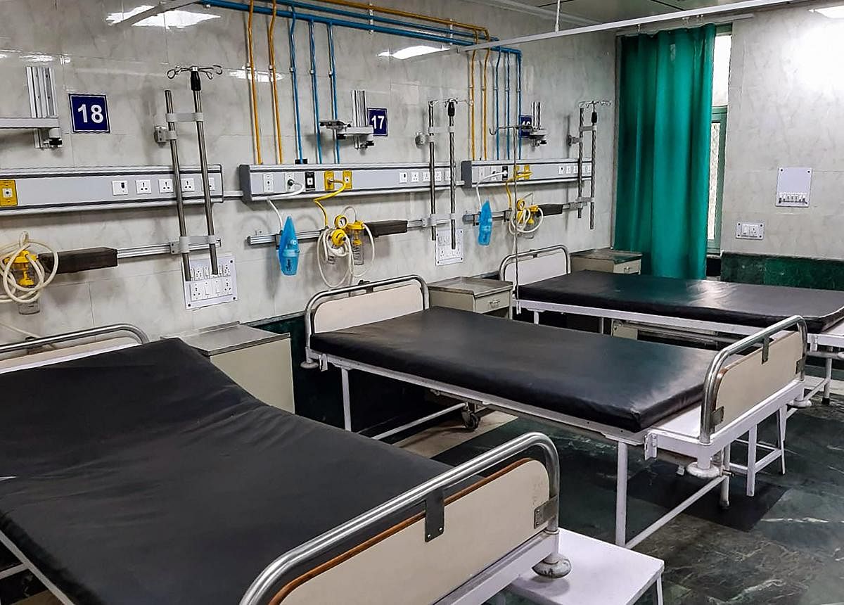 The three — all men aged between 24 and 48 — were admitted on Monday and their samples have been sent for testing to ICMR-NIV laboratory in Pune, said Minakshi Bhardwaj, the hospital's medical superintendent. Credit: PTI Photo