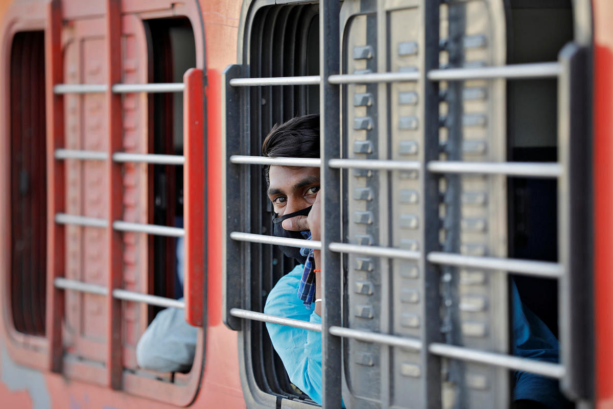 A migrant worker (Reuters Photo)