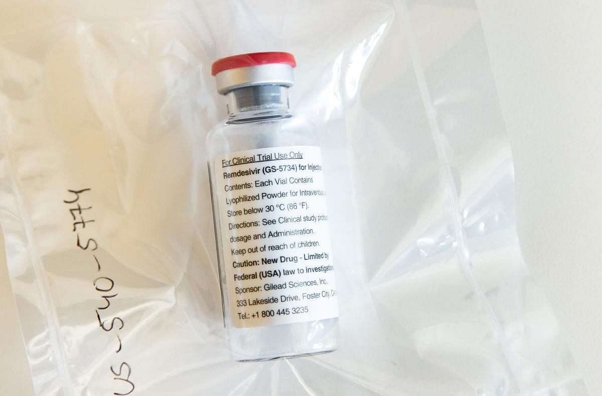 A vial of the drug Remdesivir. AFP/File