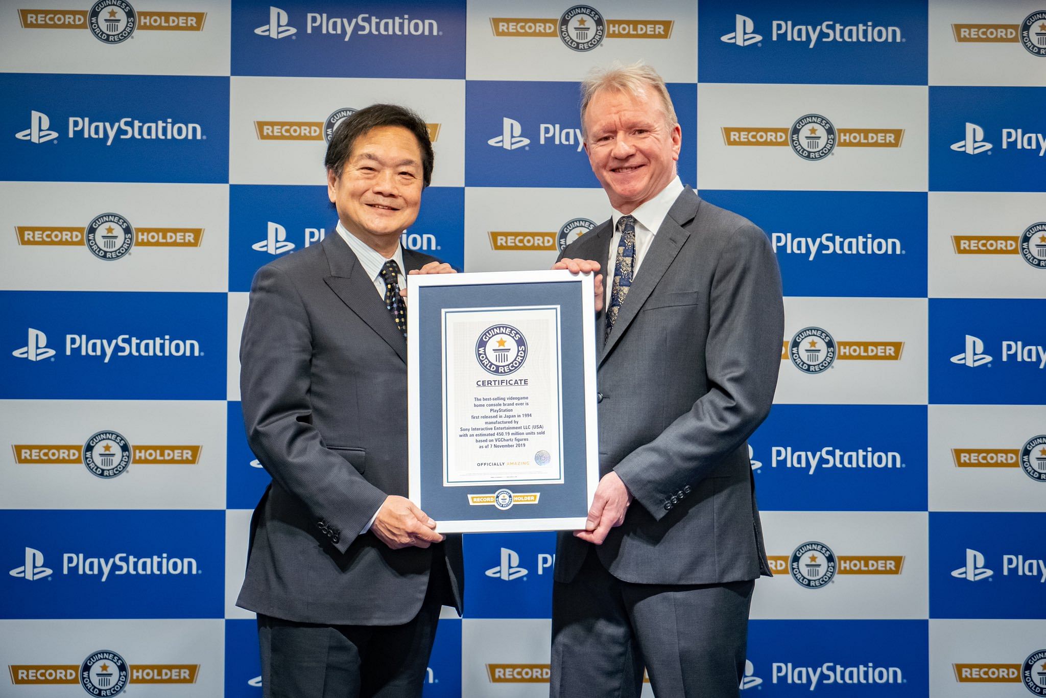 Sony announced the feat with a tweet showing the Guinness World Record certificate. (Photo: Twitter)