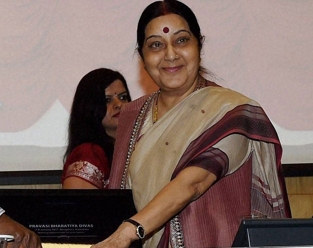 Sushma Swaraj's sudden demise triggered a wave of shock and grief among Indians living in Houston, who remembered her as a charismatic and dynamic leader, and a woman of grit. (PTI File Photo)