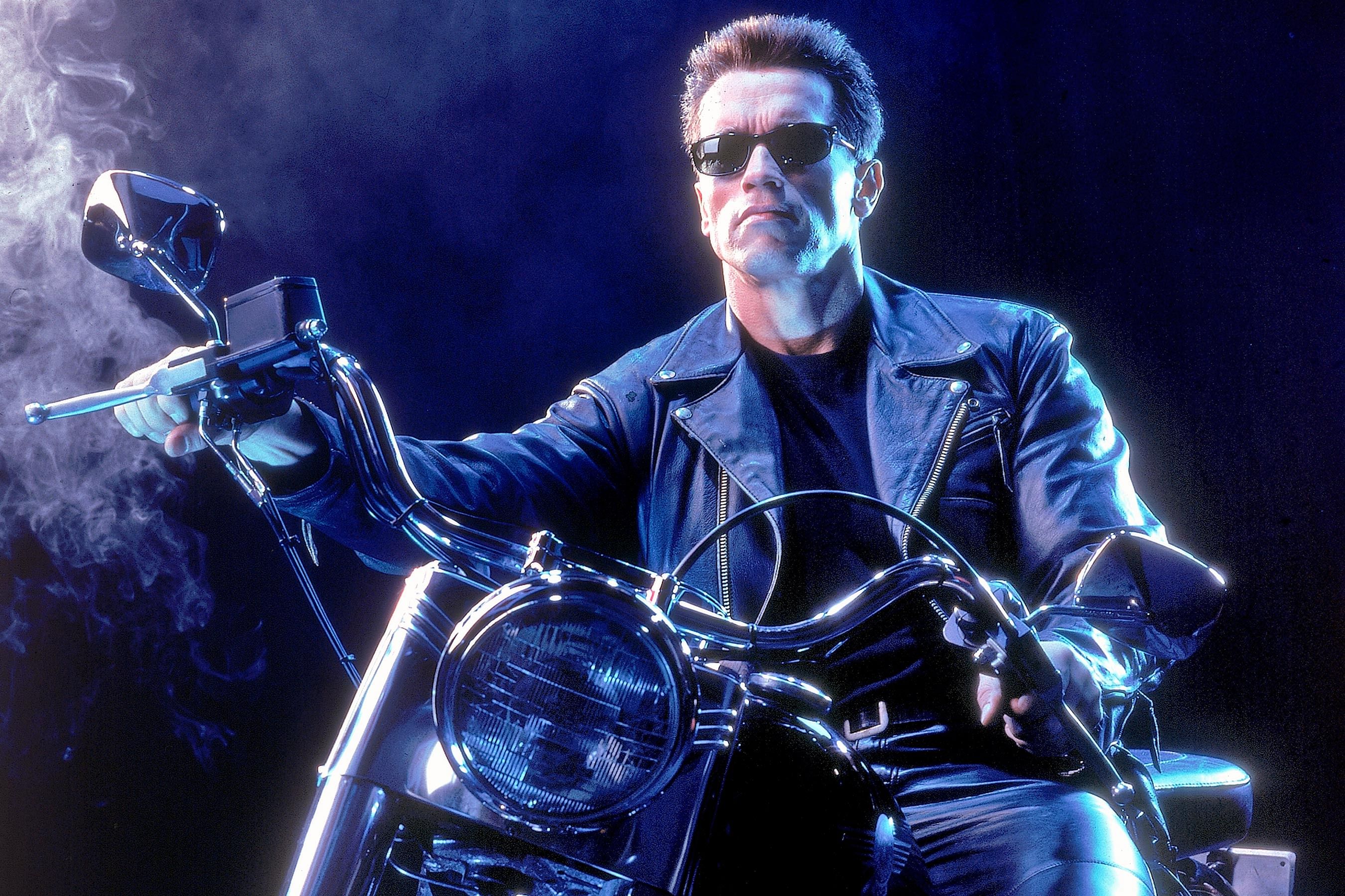 Arnold Schwarzenegger in an earlier iteration of the Terminator.