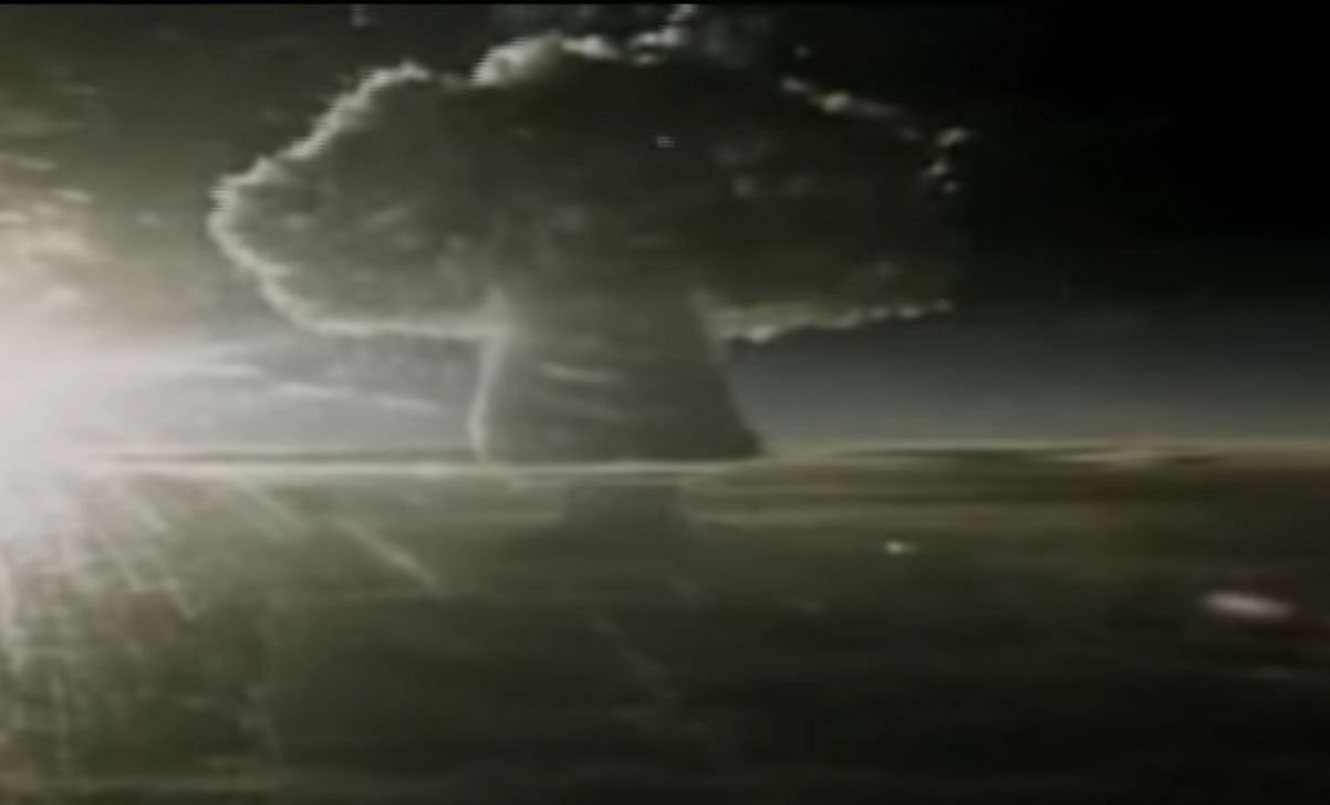 The mushroom cloud of the Tsar Bomba, the biggest thermonuclear device to ever be tested in the history of mankind. Photo: Discovery Channel