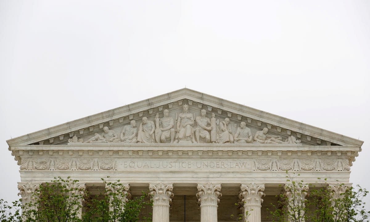 The justices are hearing arguments by telephone Tuesday in a pivotal legal fight that could affect the presidential campaign, even with the coronavirus outbreak and the resulting economic fallout. Reuters/File