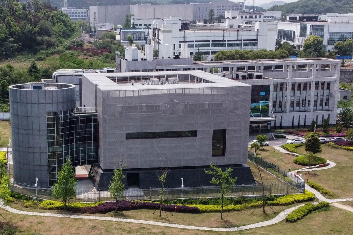 An aerial view shows the P4 laboratory at the Wuhan Institute of Virology in Wuhan in China's central Hubei province on April 17, 2020. Credit: AFP Photo