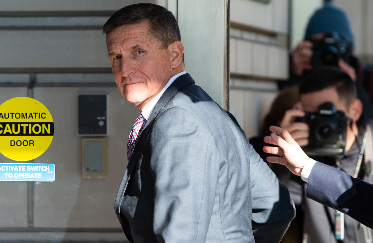 In this file photo taken on December 18, 2018 former US National Security Advisor General Michael Flynn arrives for his sentencing hearing at US District Court in Washington, DC. Credit: AFP Photo