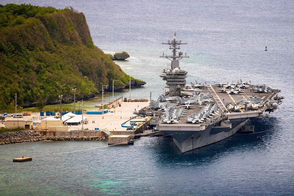 Aircraft carrier USS Theodore Roosevelt. (AFP Photo)