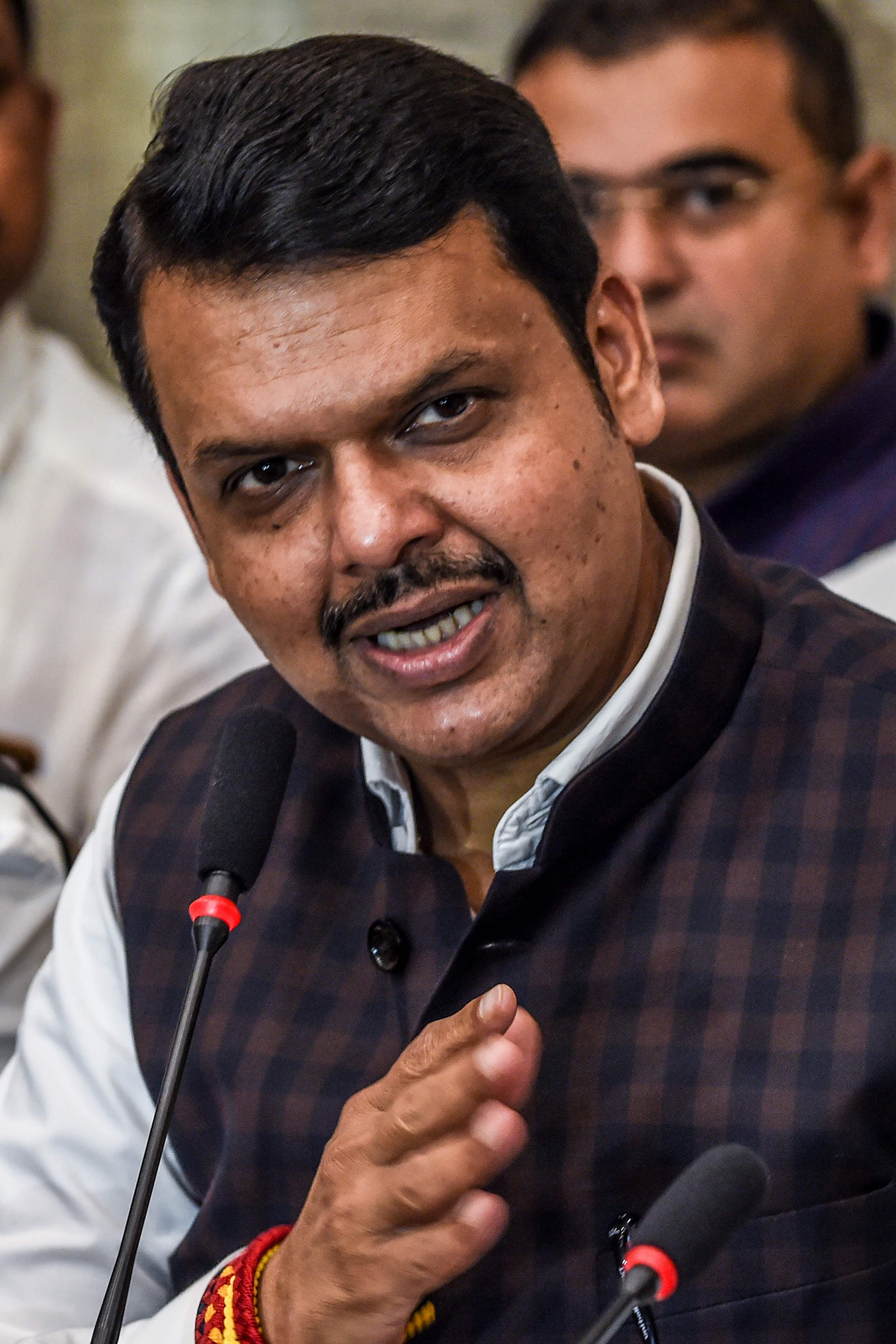 Bharatiya Janata Party (BJP) leader and Chief Minister of the western Indian state of Maharashtra Devendra Fadnavis. (AFP Photo)