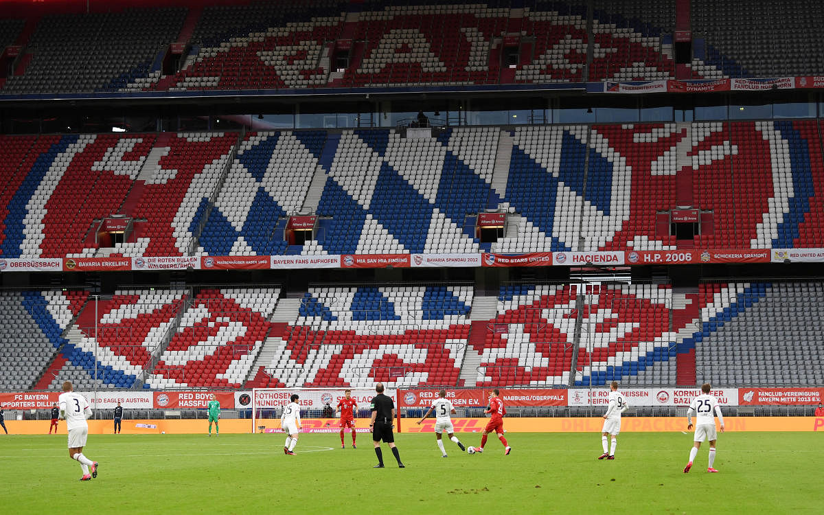Bayern Munich v Eintracht Frankfurt. (Reuters photo)