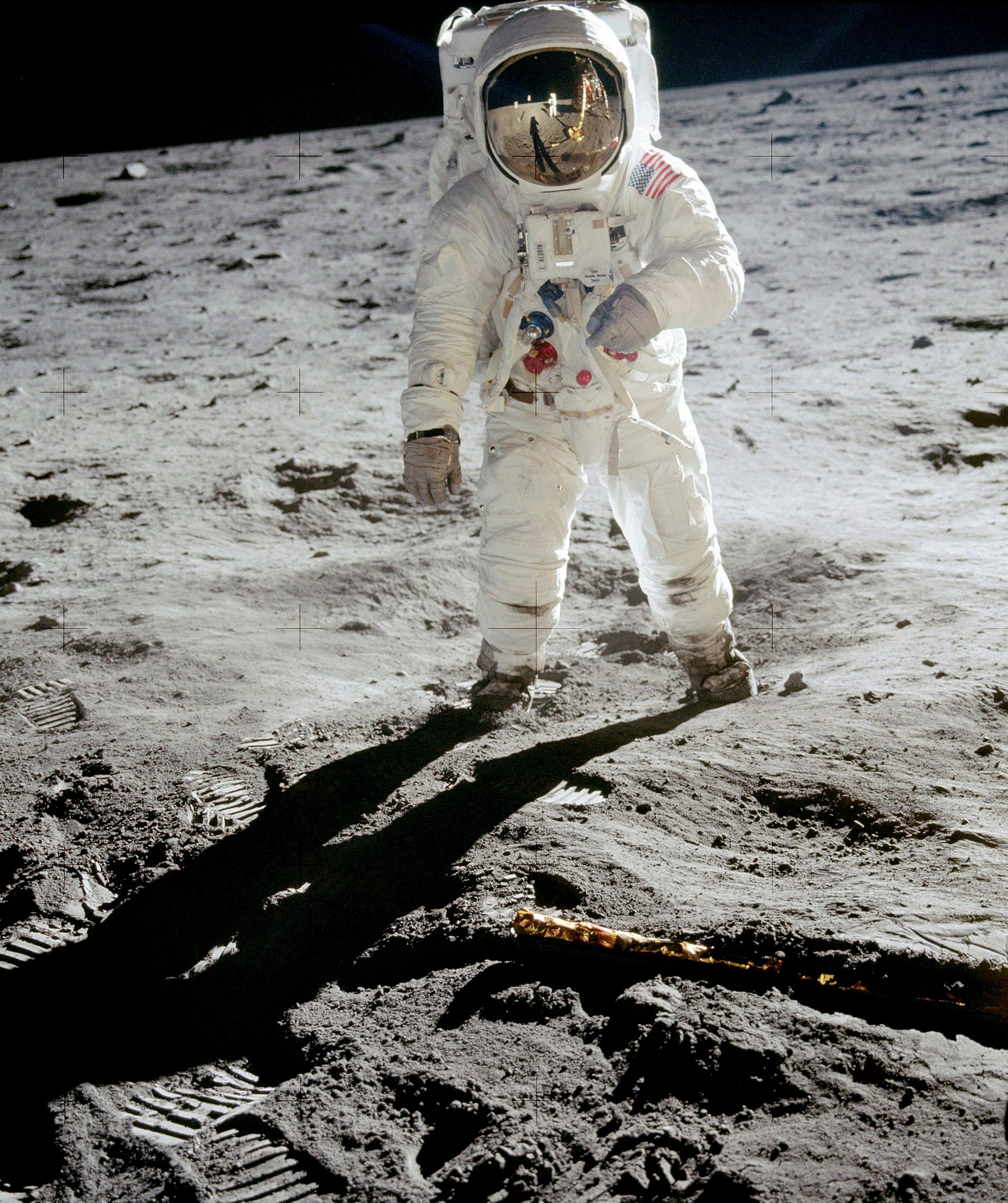 In this 1969 photo released by NASA, astronaut Buzz Aldrin walks on the surface of the moon near the leg of the lunar module Eagle during the Apollo 11 mission. Astronaut Neil Armstrong, who took the photograph, is reflected in Aldrin's visor. From Thursday, Oct. 12, 2017 through Nov. 2., Skinner Auctioneers and Appraisers is selling more than 400 vintage prints of photos, including the photo of Aldrin, made by American astronauts from 1961 to 1972. (AP/PTI)