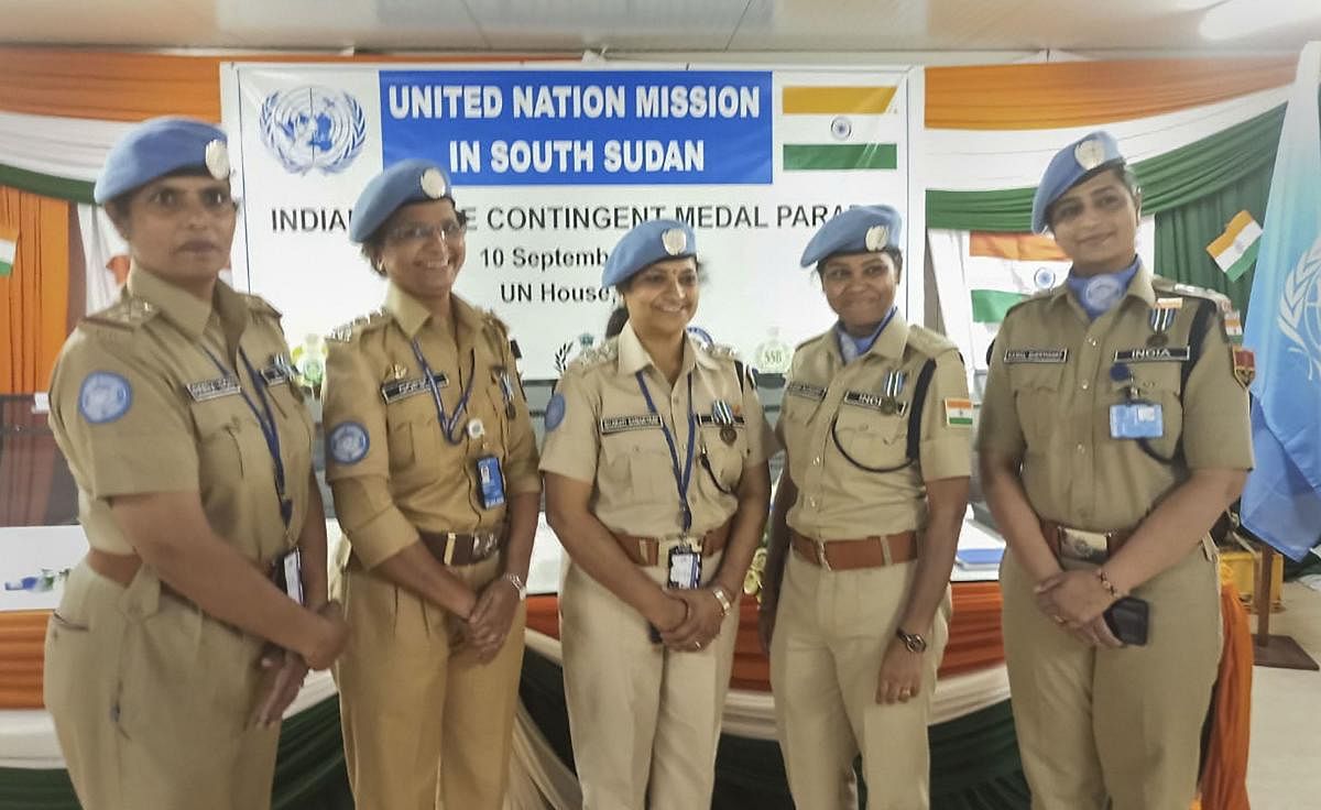 PTI/File photo of Indian peacekeepers in South Sudan for representation