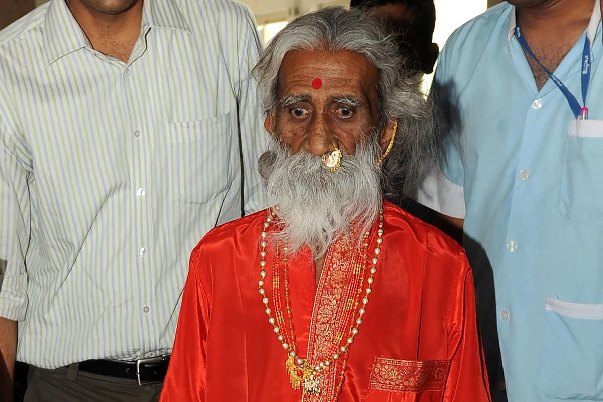 Hindu holy man, Prahlad Jani (AFP Photo)