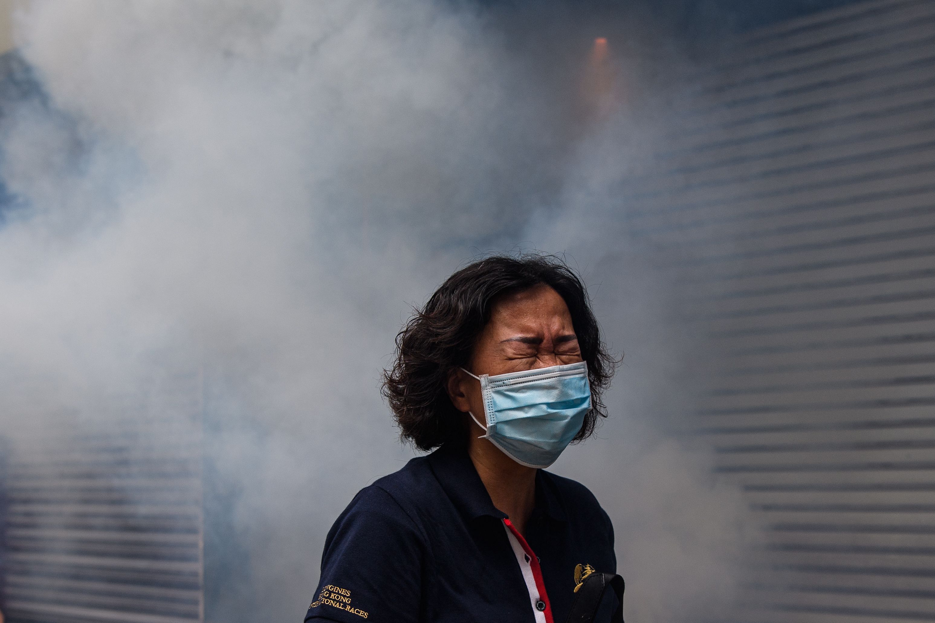 Police fired tear gas and water cannon at thousands of Hong Kong pro-democracy protesters who gathered on May 24 against a controversial security law proposed by China, in the most intense clashes in months. (Photo by AFP)