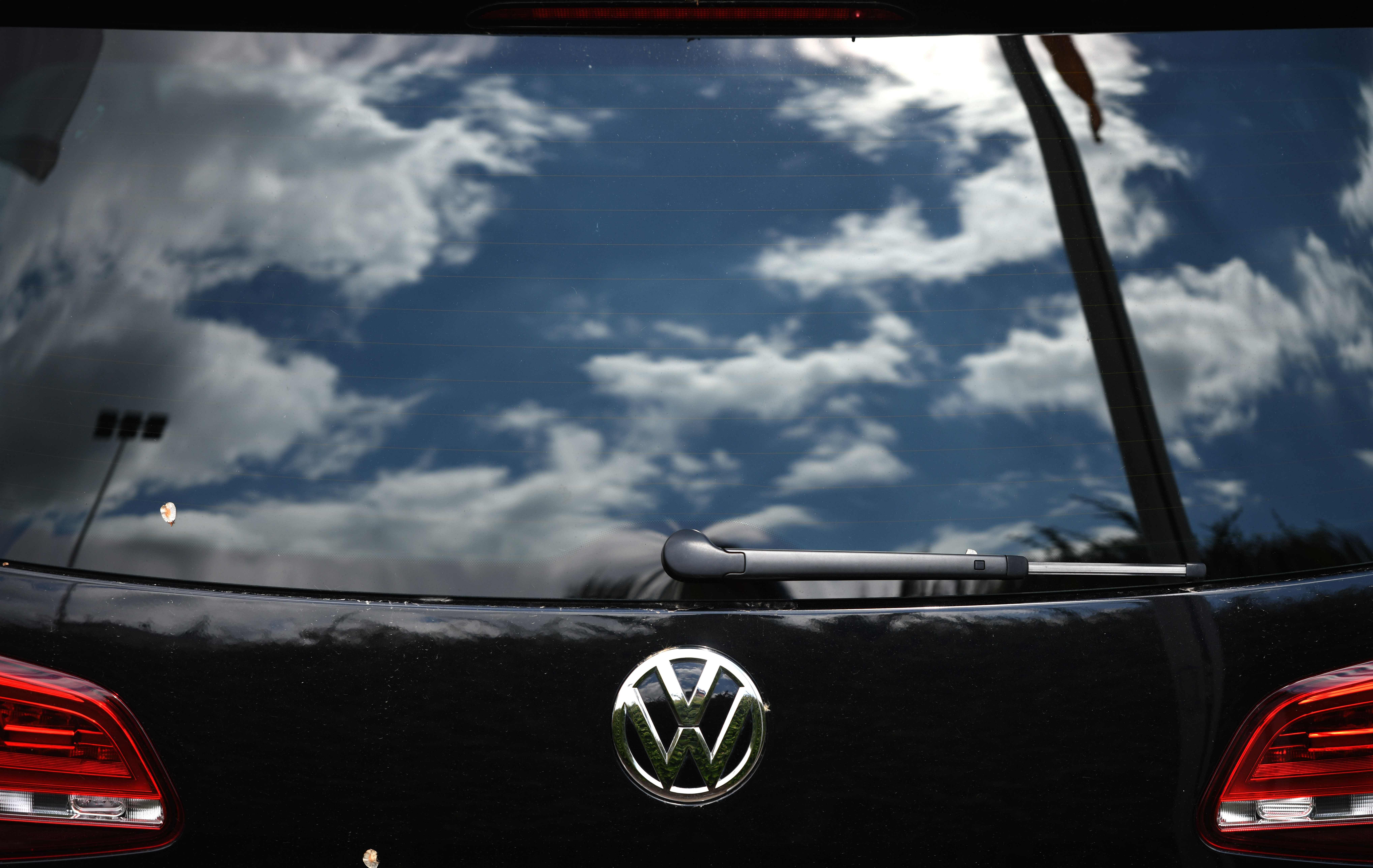 A used car of German car maker Volkswagen (VW). (AFP Photo)