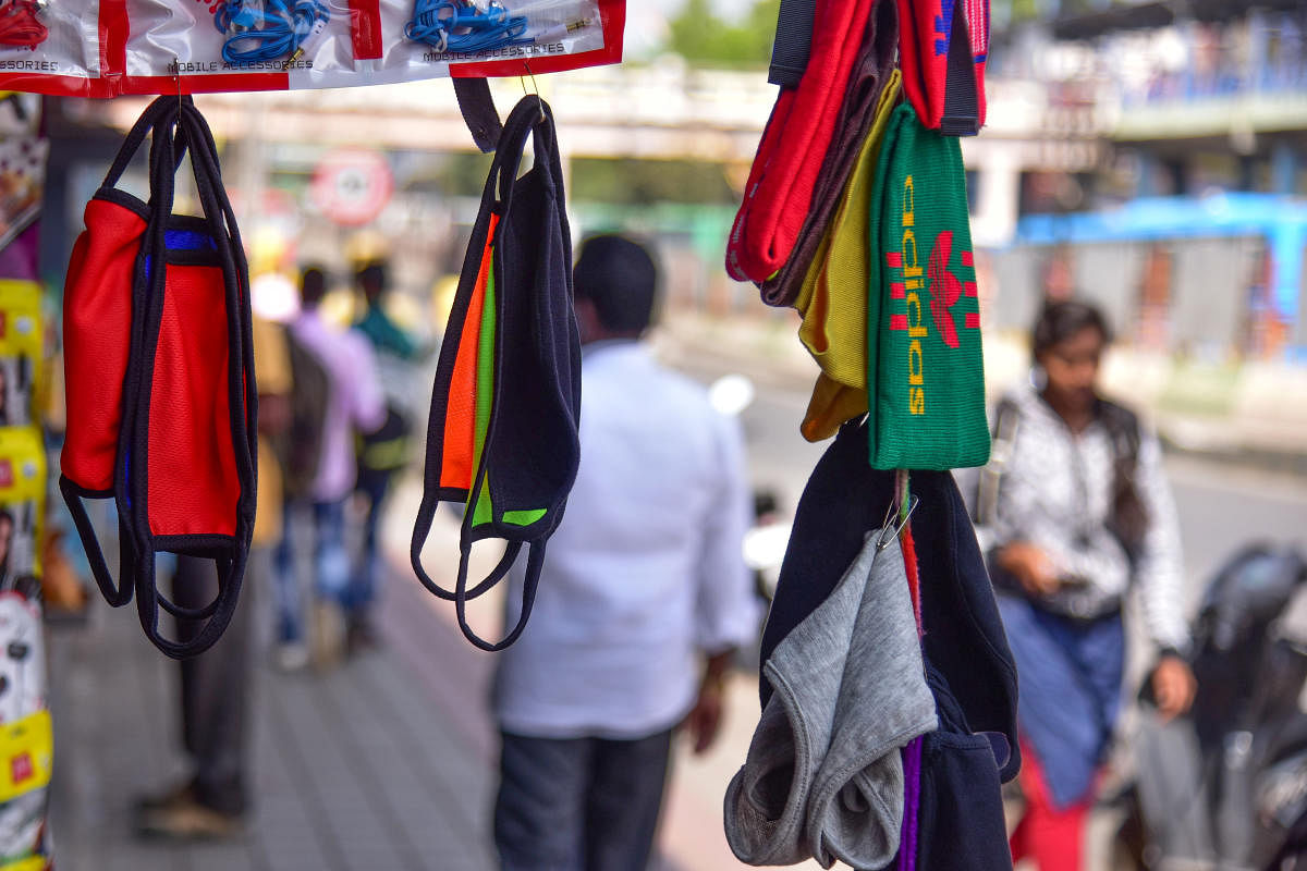 Based on the review research, cloth masks can block even aerosol-sized particles. (Photo by S K Dinesh)