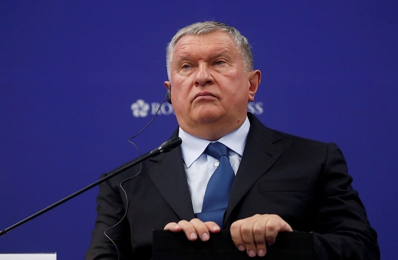 Chief Executive of Rosneft Igor Sechin. (Reuters Photo)