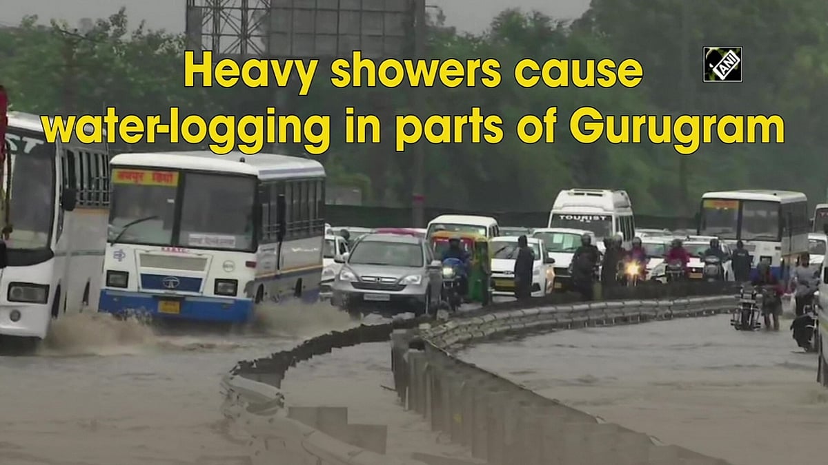 Heavy showers cause waterlogging in parts of Gurugram