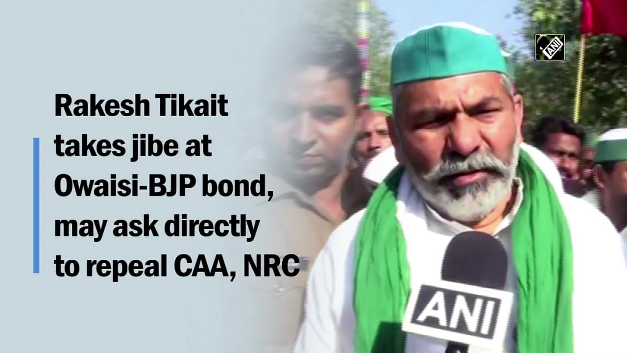 Owaisi, BJP Share A Bond Of 'chacha-bhatija', Says Rakesh Tikait