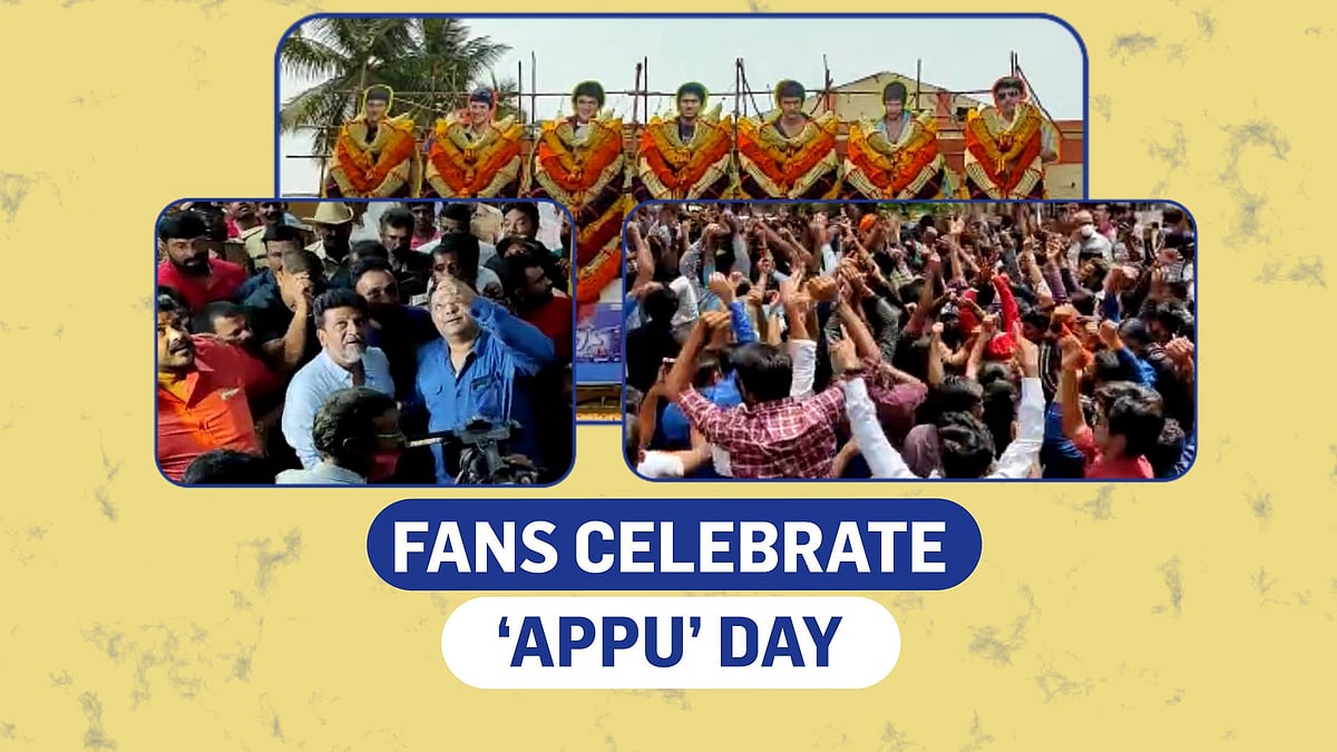 Puneeth Rajkumar returns to screen with 'James', fans celebrate
