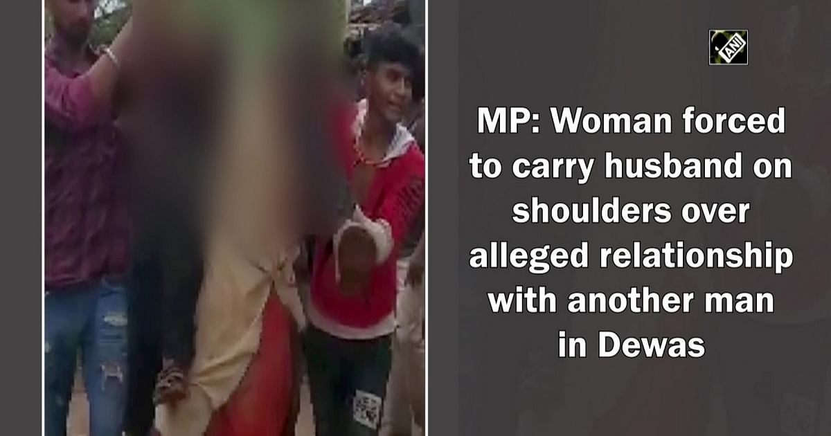 Mp Woman Forced To Carry Husband On Shoulders Over Alleged Relationship With Another Man In Dewas