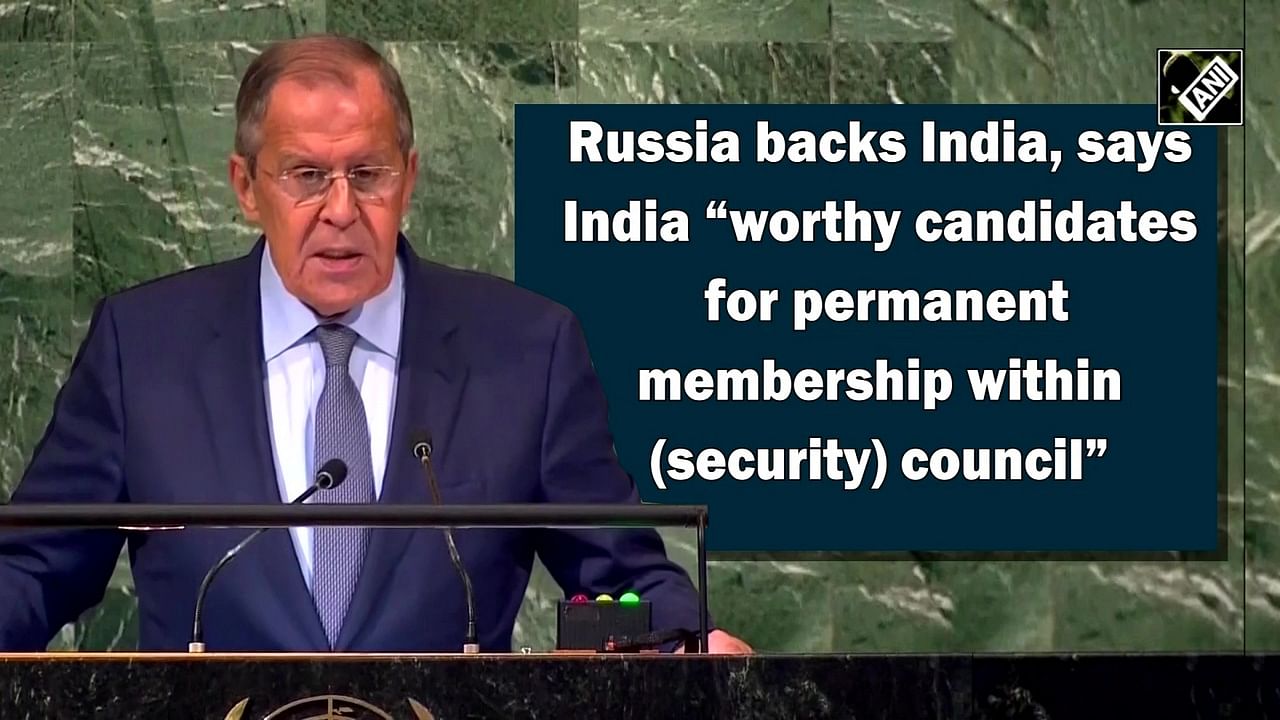 Russia Backs India's Permanent Membership Of UNSC