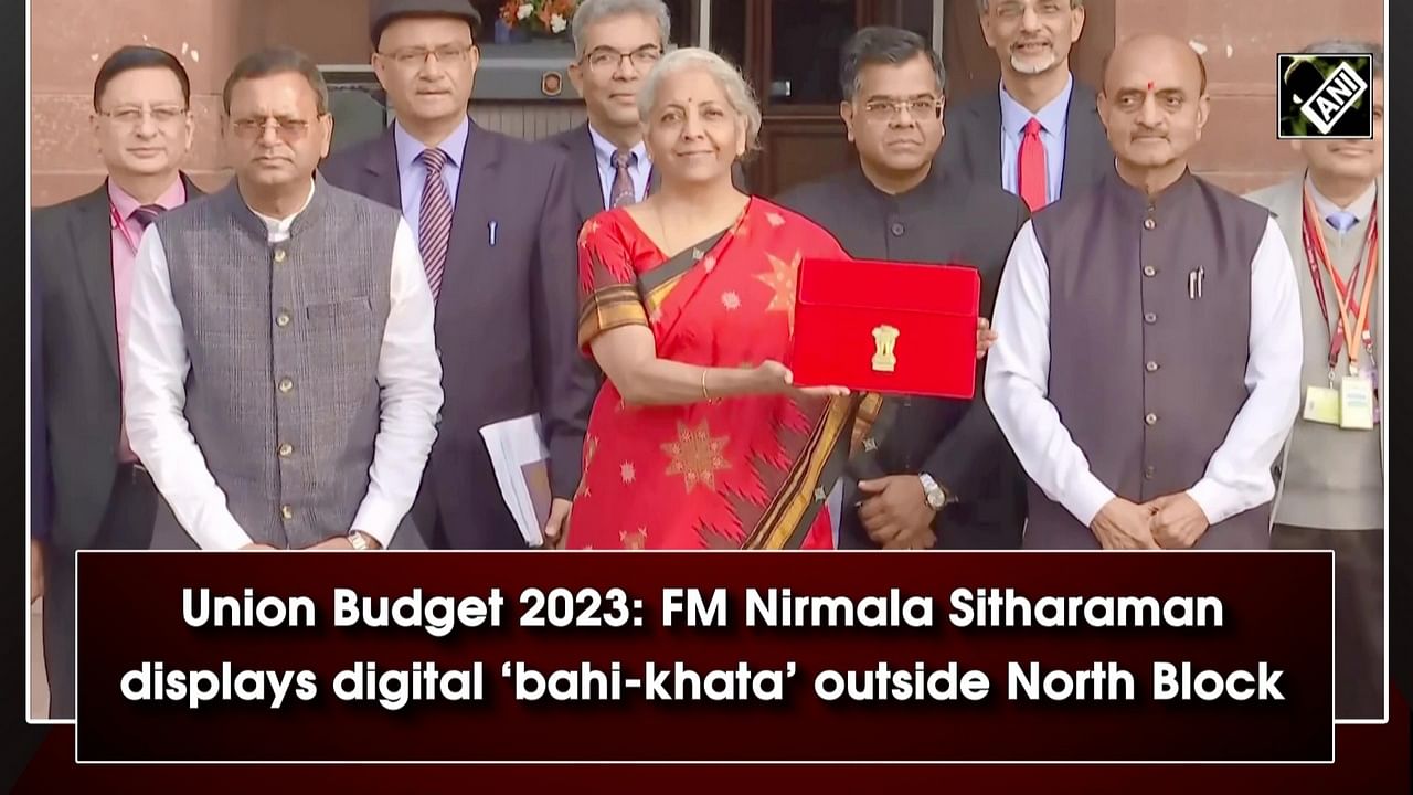 Union Budget 2023: FM Nirmala Sitharaman Displays Digital ‘bahi-khata ...