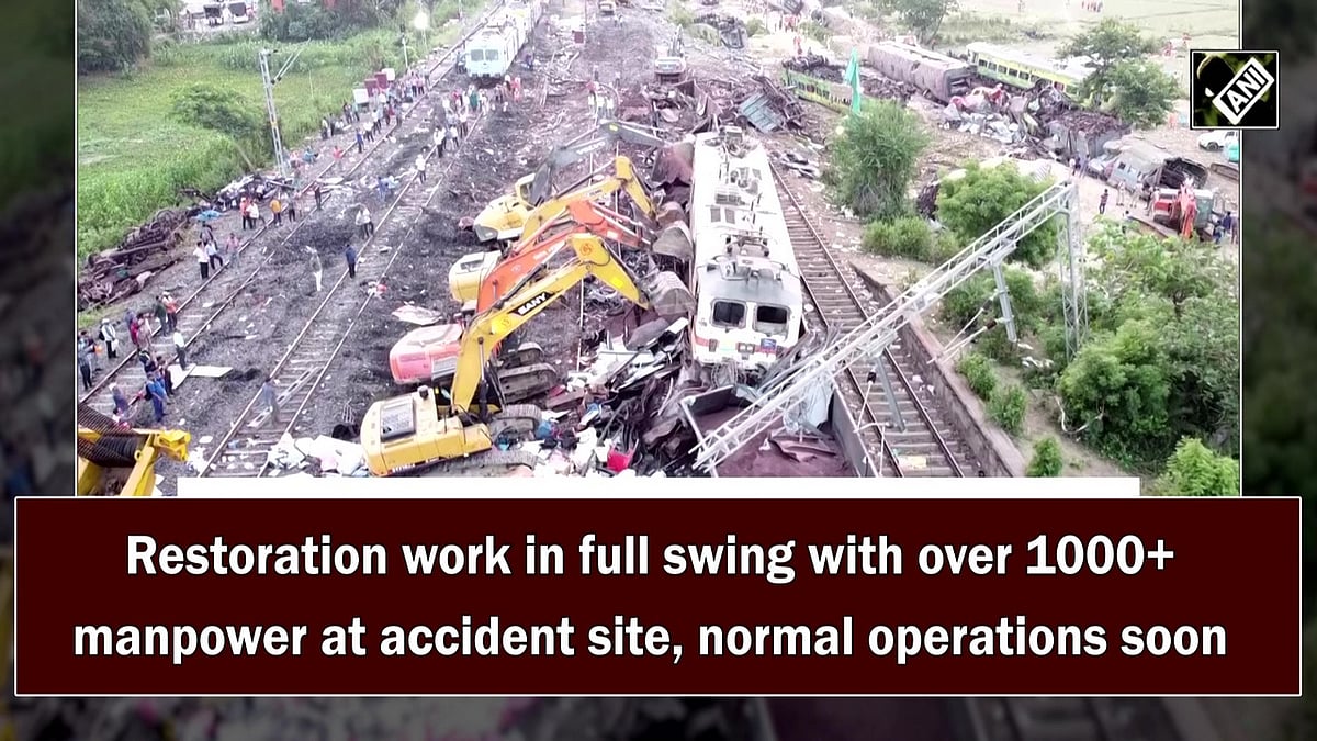 Restoration work in full swing at Odisha train accident site, normal