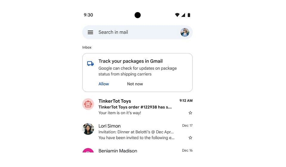 Google to bring live package delivery tracking feature within Gmail