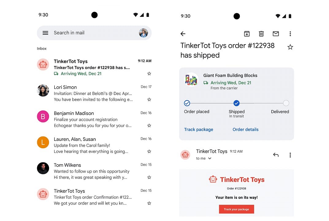 Google to bring live package delivery tracking feature within Gmail