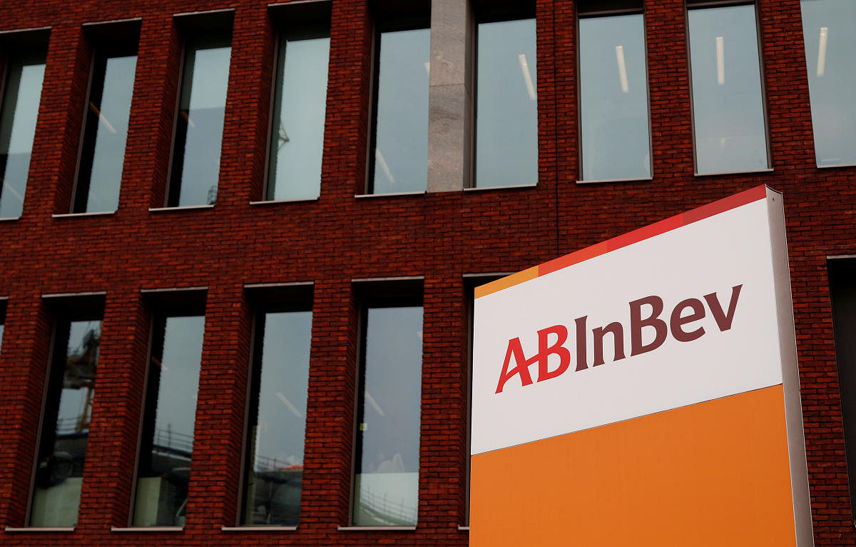 The logo of AB InBev (Reuters Photo)