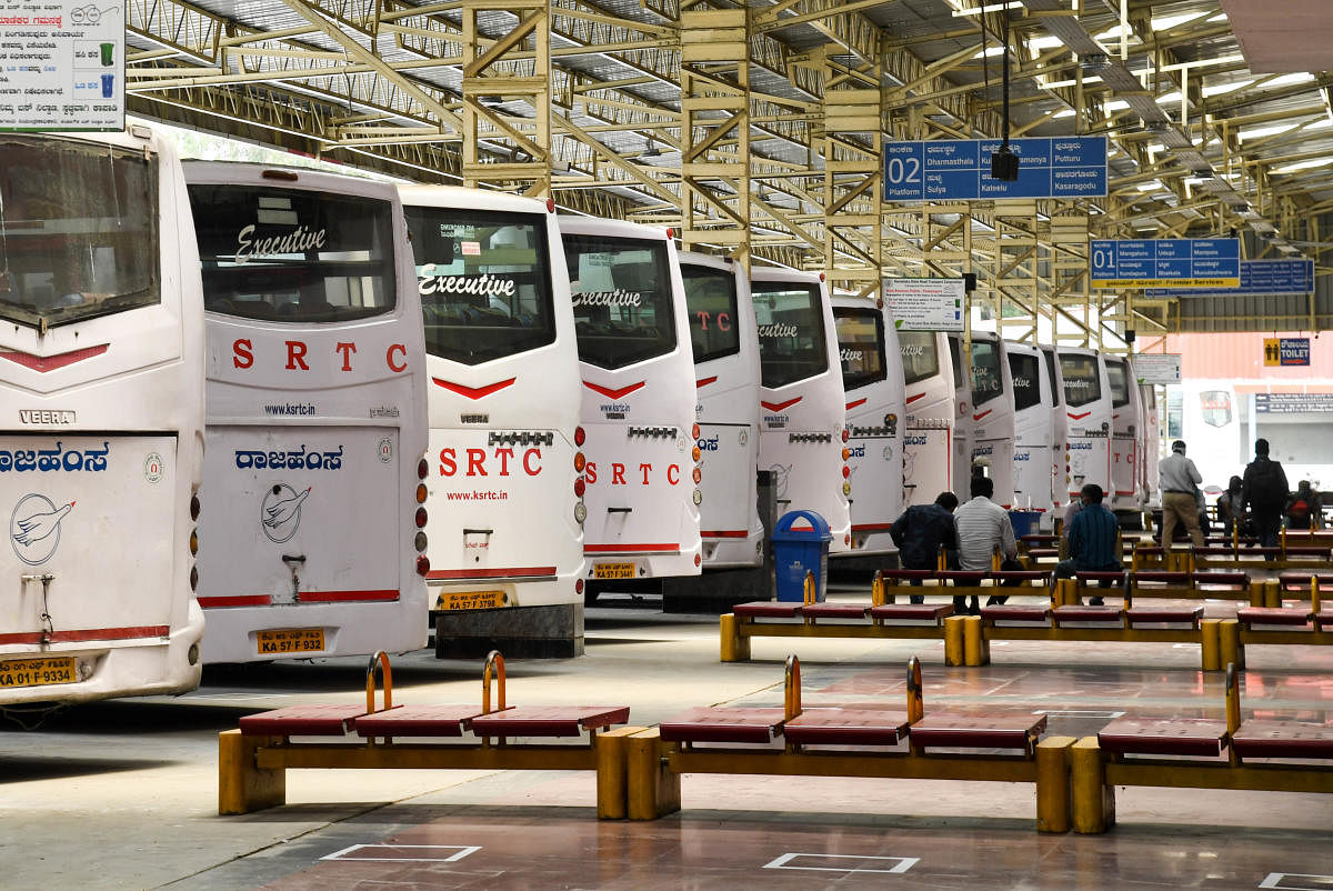 Close to 29,000 buses have been operational since passenger services resumed on May 19. DH FILE/B H SHIVAKUMAR